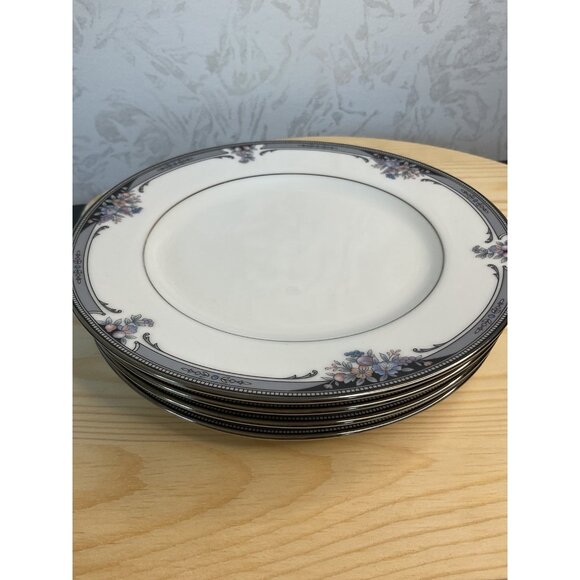 Noritake 4013 Squirewood Desert Tea Plates Set of 4 Replacements - Picture 1 of 10